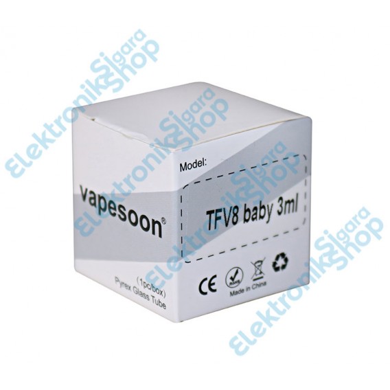 Vapesoon - Smok Tfv8 Baby 3ML Atomizer Camı