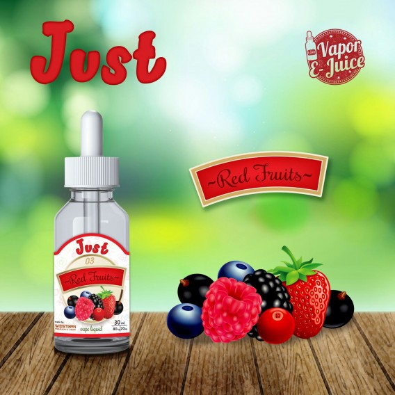 Just Premium - Red Fruits Elektronik Sigara Likiti (30 ml)