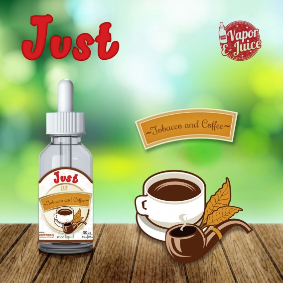 Just Premium - Tobacco and Coffee Elektronik Sigara Likiti (30 ml)
